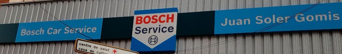 Juan Soler Gomis S.L. - Bosch Car Service letrero